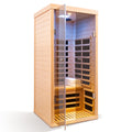 1-Person Hemlock Infrared Sauna | Double Glass Doors, 1,420W