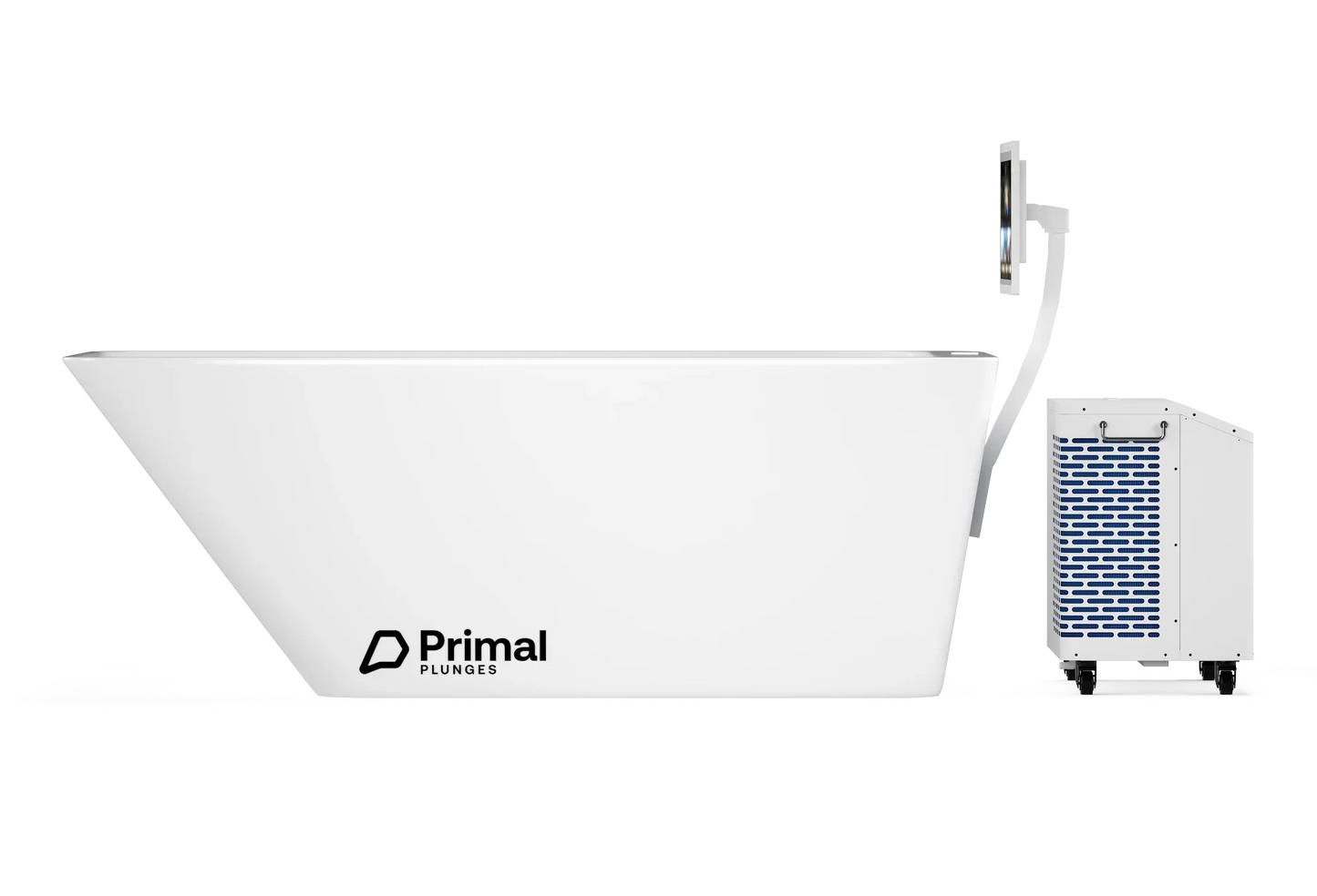 Whiteout Cold Plunge Tub with PrimalOS Smart Touchscreen