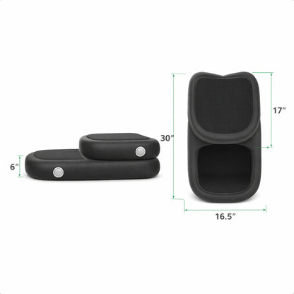 RevX inflatable barrel cold plunge bundle with separate WiFi chiller and X-Flow filtration