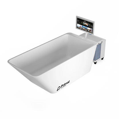 Whiteout Cold Plunge Tub with PrimalOS Smart Touchscreen