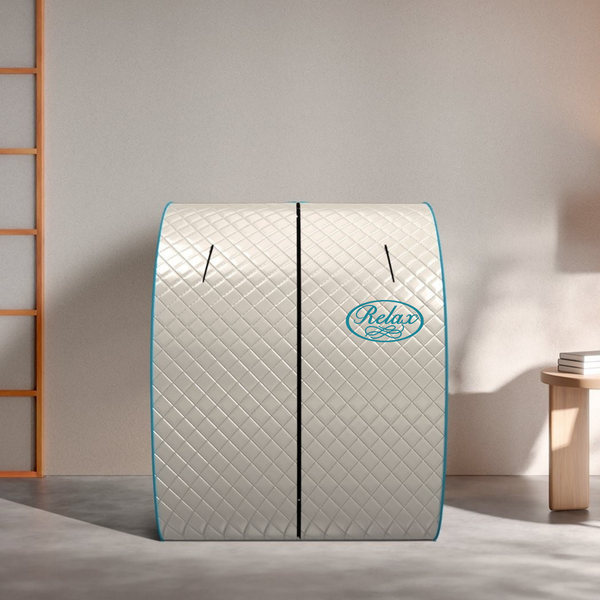 Relax Silver Elite Portable Infrared Sauna | Folds Away, No Assembly