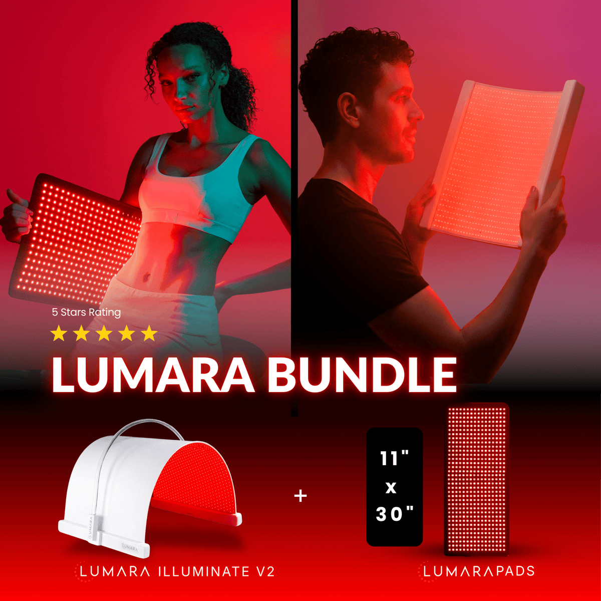 Lumara Illuminate Red V2 – Red Light Therapy Panel