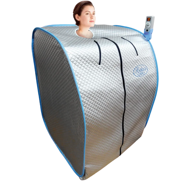 Relax Silver Elite Portable Infrared Sauna | Folds Away, No Assembly