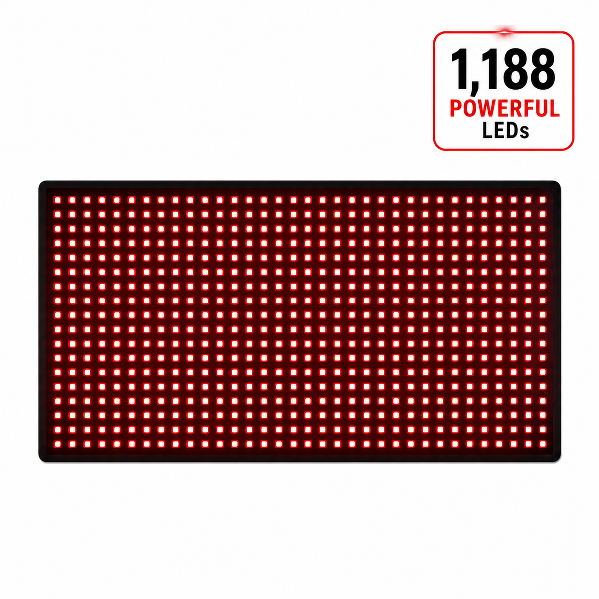 Medium red light therapy pad, 16 by 11 inches