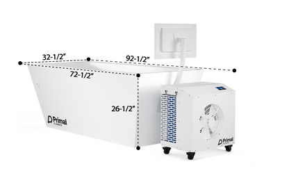 Blizzard Cold Plunge Tub with PrimalOS Smart Touchscreen