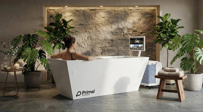 Blizzard Cold Plunge Tub with PrimalOS Smart Touchscreen