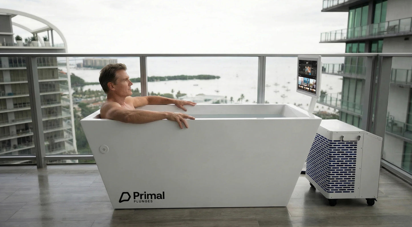 Blizzard Cold Plunge Tub with PrimalOS Smart Touchscreen