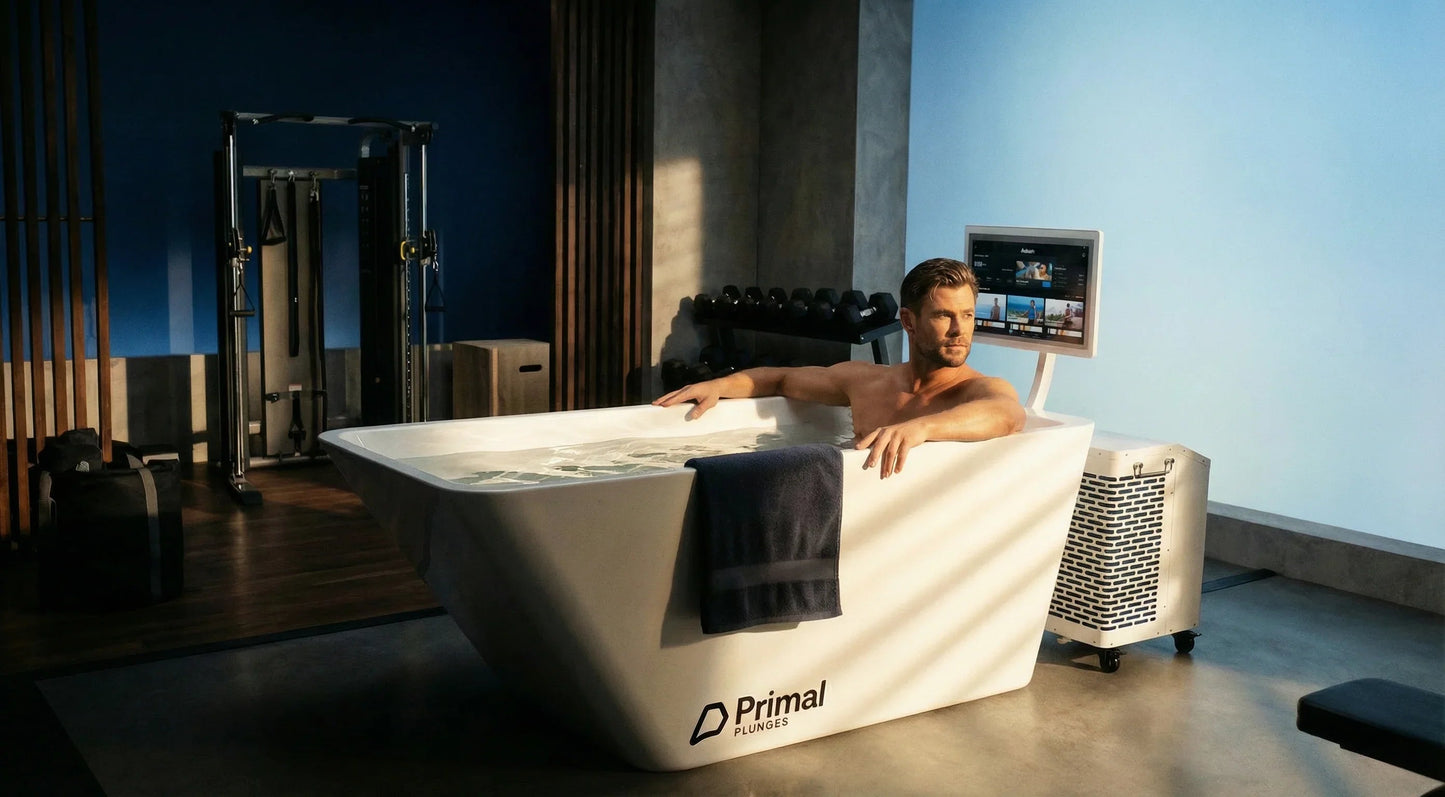 Whiteout Cold Plunge Tub with PrimalOS Smart Touchscreen