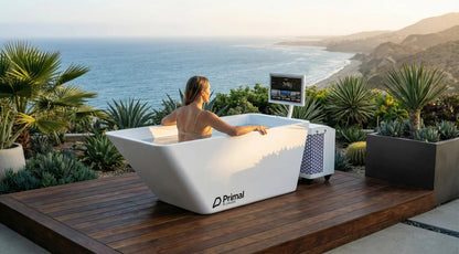 Whiteout Cold Plunge Tub with PrimalOS Smart Touchscreen