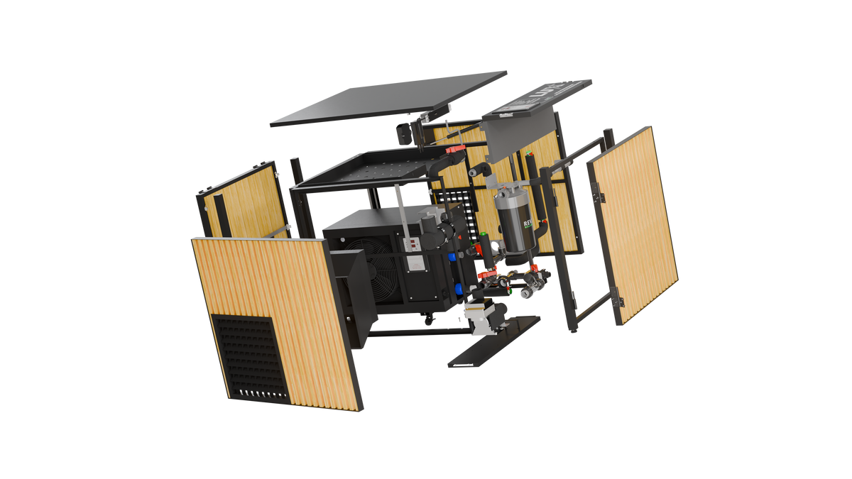 RevX X Tub Cold Plunge + 1.5HP LUX Chiller | 34" Deep, 110V