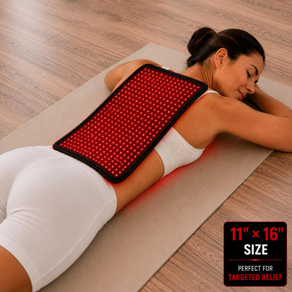 Medium Red Light Therapy Pad | 16" × 11" | 1,188 LEDs + 12V Car Adapter