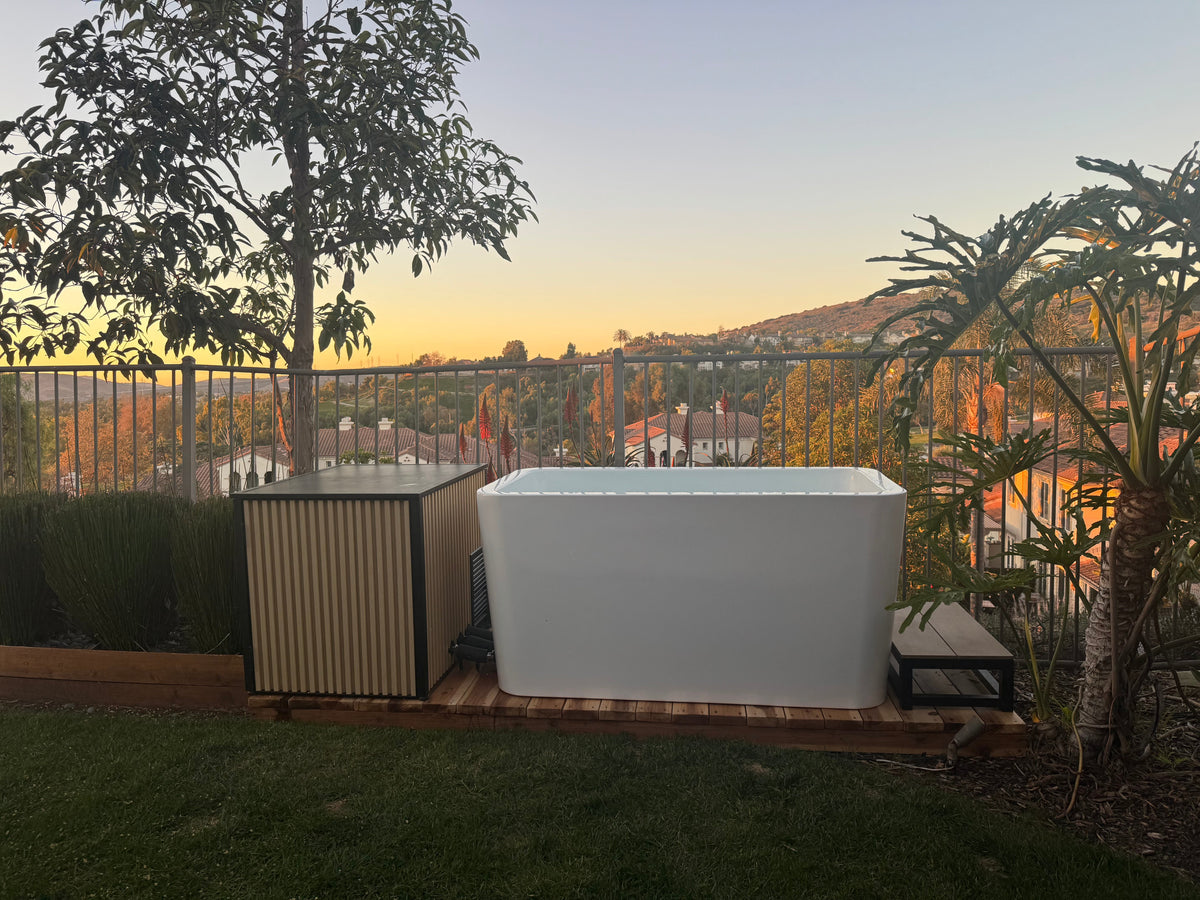 RevX X Tub Cold Plunge + 1.5HP LUX Chiller | 34" Deep, 110V