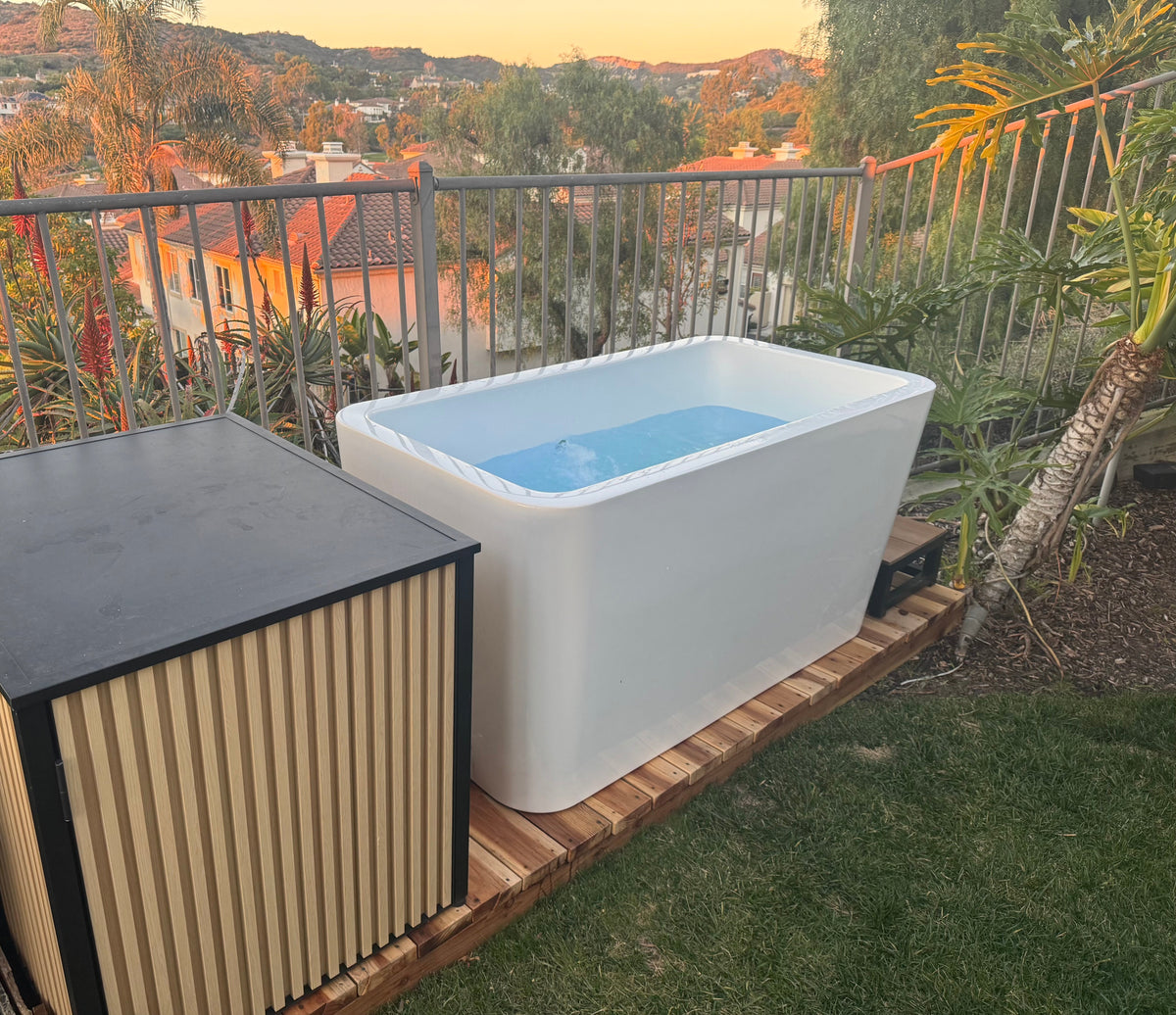 RevX X Tub Cold Plunge + 1.5HP LUX Chiller | 34" Deep, 110V