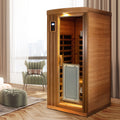 1-Person Red Cedar Infrared Sauna | 8 Panels, 1,450W, 120V