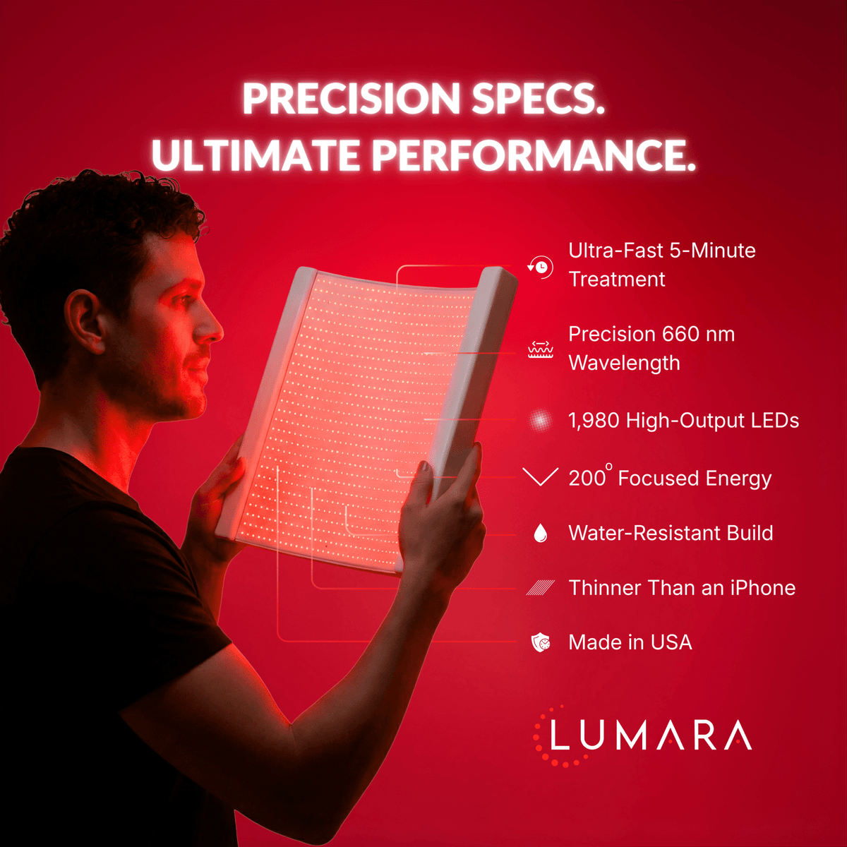 Lumara Illuminate Red V2 – Red Light Therapy Panel