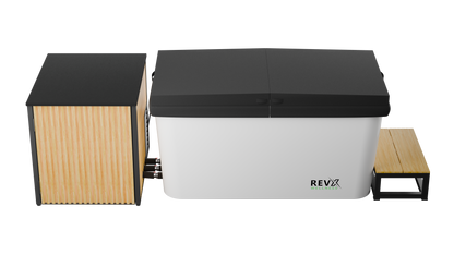 RevX X Tub Cold Plunge + 1.5HP LUX Chiller | 34" Deep, 110V