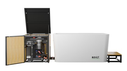 RevX X Tub Cold Plunge + 1.5HP LUX Chiller | 34" Deep, 110V