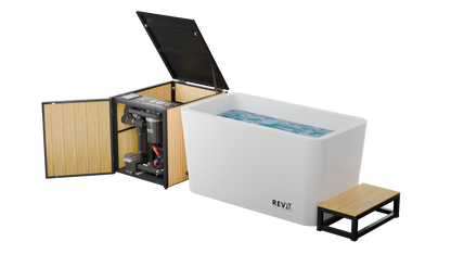 RevX X Tub Cold Plunge + 1.5HP LUX Chiller | 34" Deep, 110V