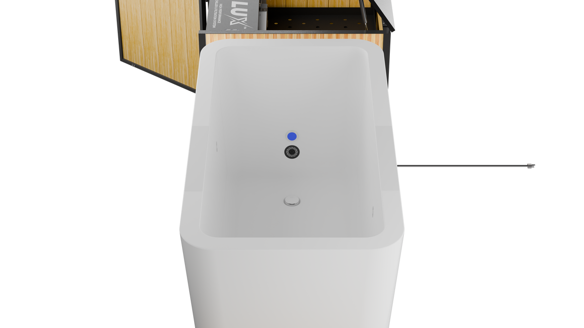 RevX X Tub Cold Plunge + 1.5HP LUX Chiller | 34" Deep, 110V