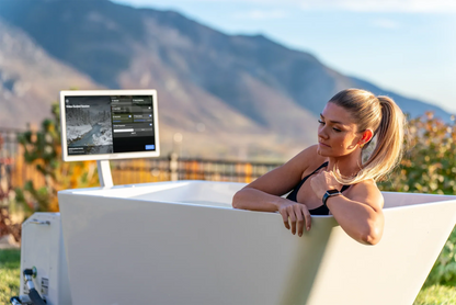 Whiteout Cold Plunge Tub with PrimalOS Smart Touchscreen